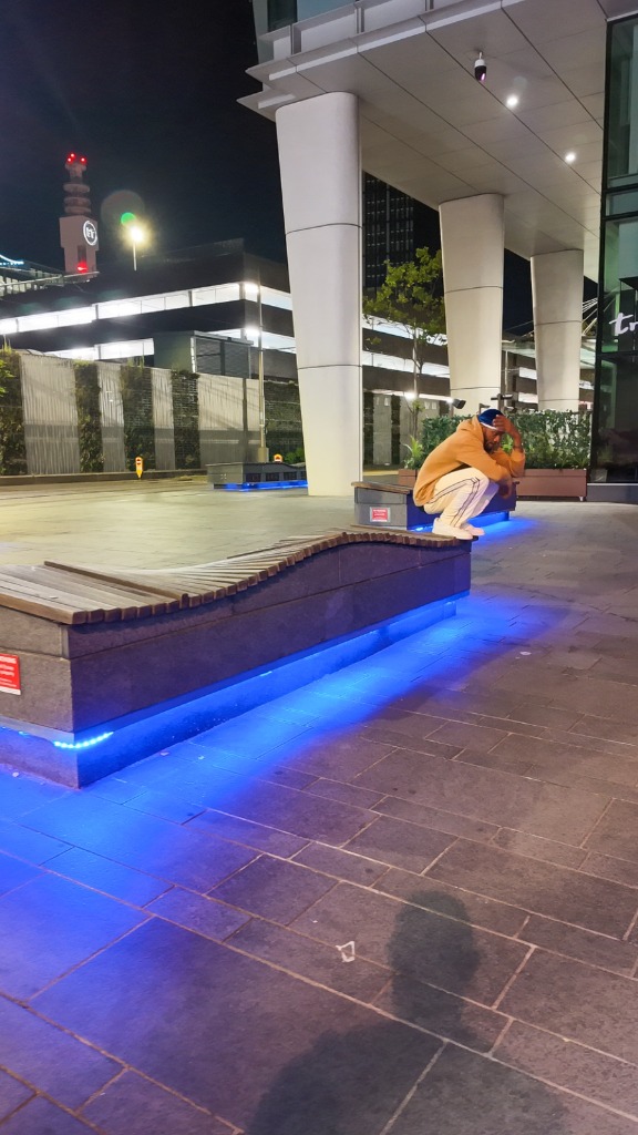 TEA Blue Bench